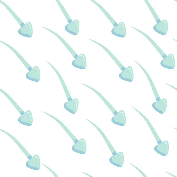 Células de esperma sem costura fundo padrão. Ilustração do vetor do sémen. Conceito de fertilidade —  Vetores de Stock