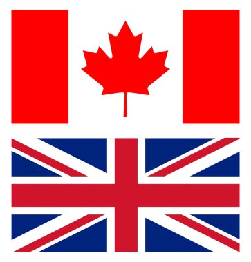 Union jack ve Kanada bayrağı