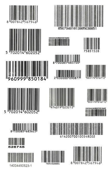 Bunch of bar codes — Stock Photo, Image