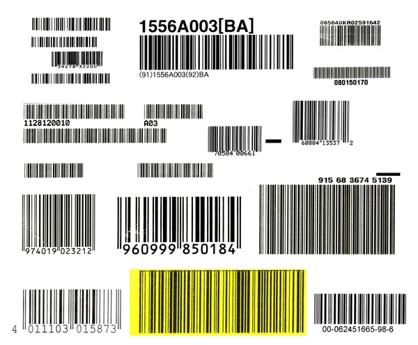 Ensemble de codes à barres — Photo