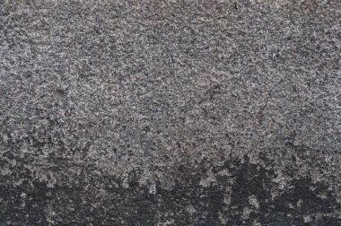 Kirli lekeleri olan eski gri beton yüzey, kirli mahsul arka plan, yakın plan, grunge desen