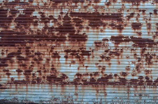 Oude Roestige Metalen Vintage Textuur Ruwe Ondergrond Geschild Van Gebarsten — Stockfoto