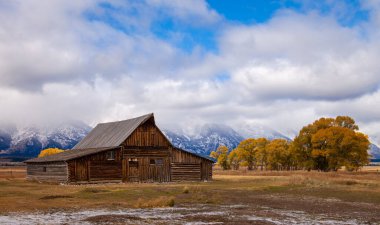 Moulton Barn, Grand Teton Ulusal Parkı 'ndaki Mormon Sokağı' ndaki tarihi bir ahır.