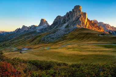 Passo di Giau Kuzey İtalya 'nın Dolomitlerinde
