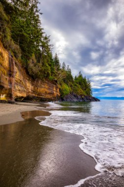 Mystic Beach, Juan de Fuca Provincial Park, Vancouver Adası, British Columbia, Kanada