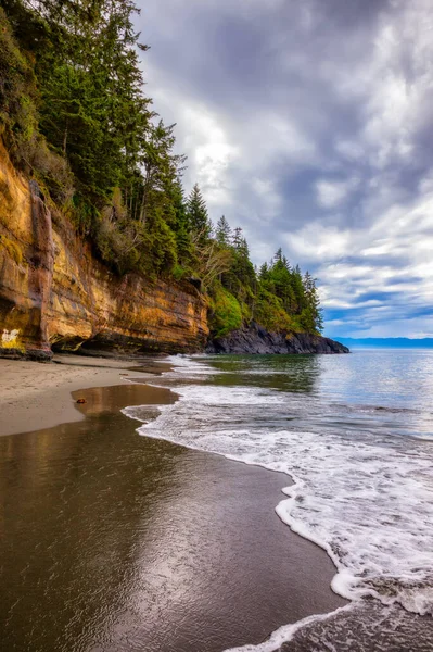 Mystic Beach, Juan de Fuca Provincial Park, ostrov Vancouver, Britská Kolumbie, Kanada — Stock fotografie
