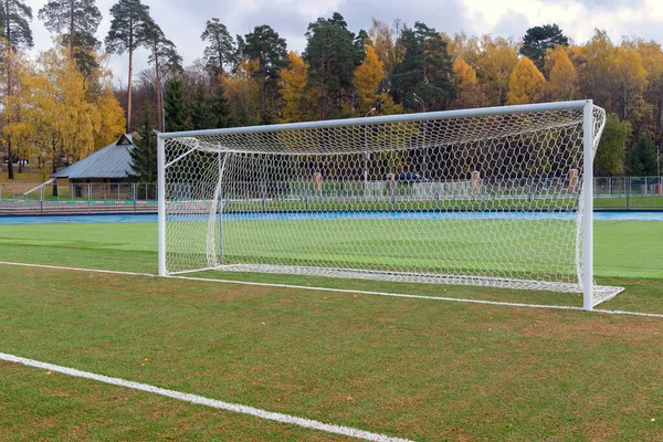 Futbol Maçı Için Futbol Golü — Stok fotoğraf