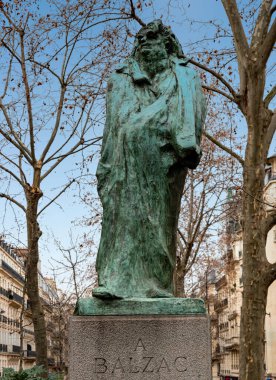 Ağustos 1840-1917 tarihleri arasında Fransa 'nın başkenti Paris' teki Raspail Bulvarı 'nda bulunan Balzac Anıtı.