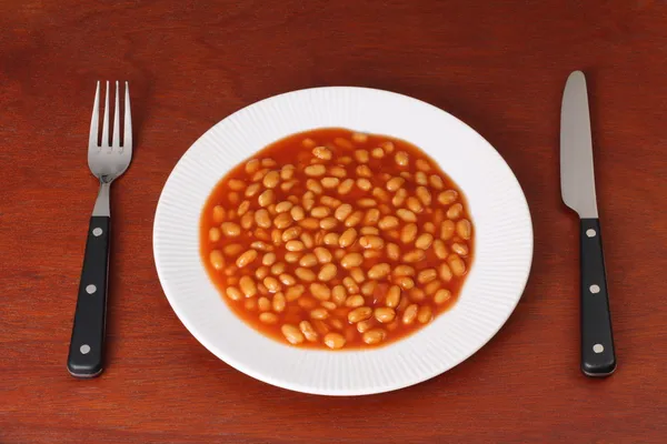 Baked bean dinner — Stock Photo, Image