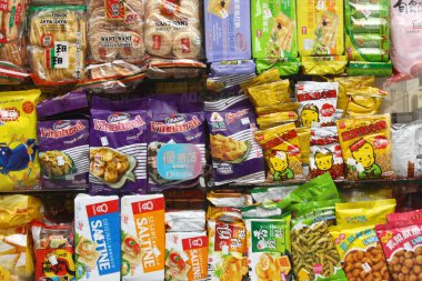 Çin ve Asya aperatifler ve cips
