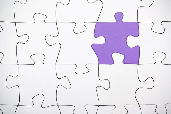 Jigsaw Puzzle with a Missing Piece — Stock Photo, Image