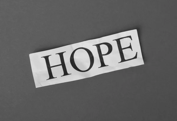 Hoffnung in Schwarz-Weiß — Stockfoto