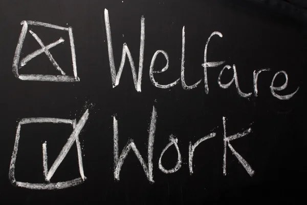 Work not Welfare — Stock Photo, Image
