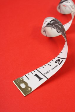 şerit metre yakın çekim