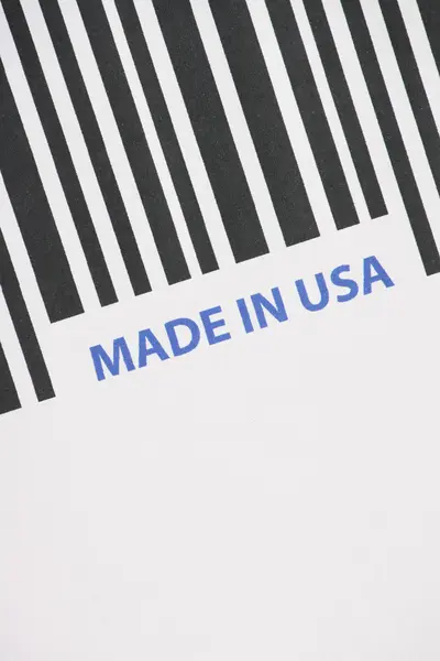 Hergestellt in den USA Barcode — Stockfoto