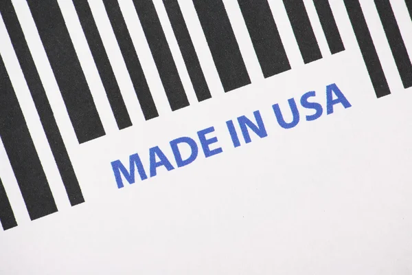 Hergestellt in den USA Barcode — Stockfoto