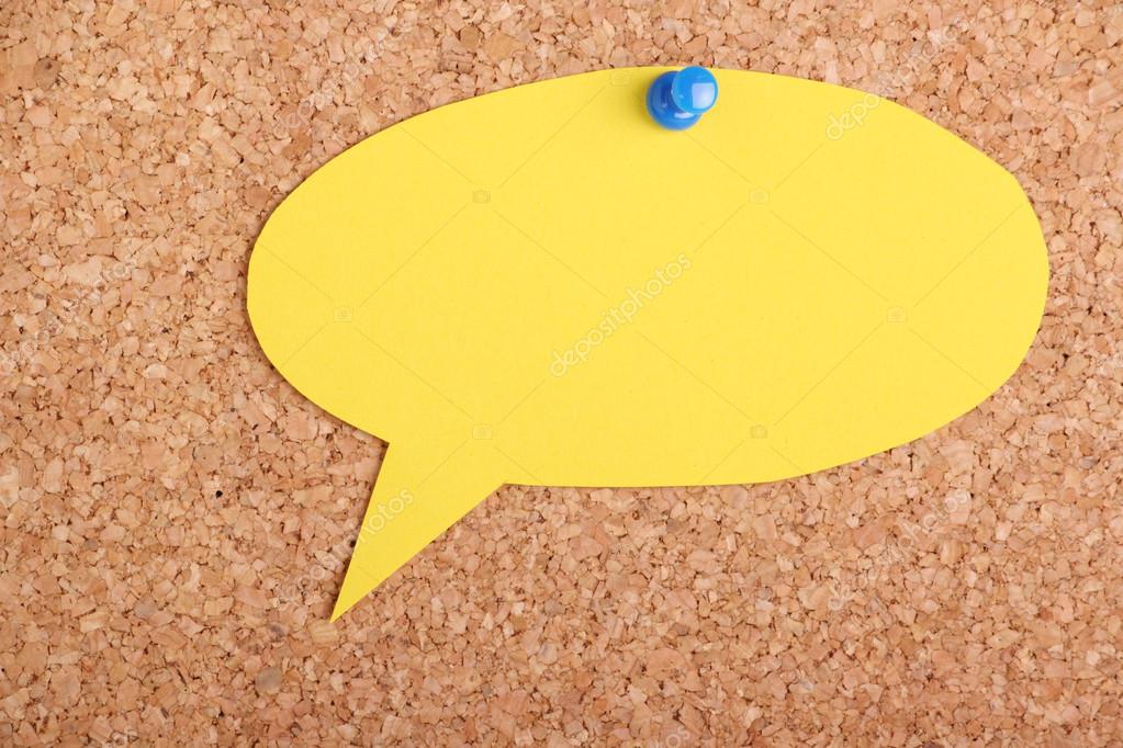 Speech Bubble Post it Note — Stock Photo © thinglass 27129329