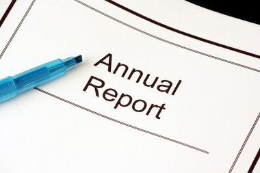 Annual Report Document clipart