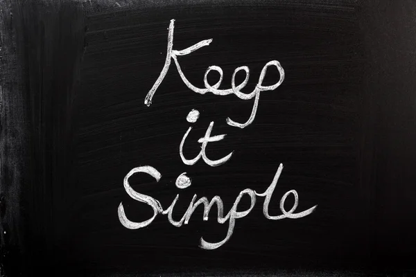 Restez simple. — Photo