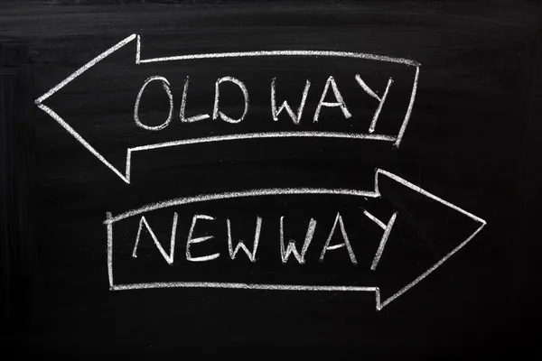 Old Way, New Way — Stock Photo, Image