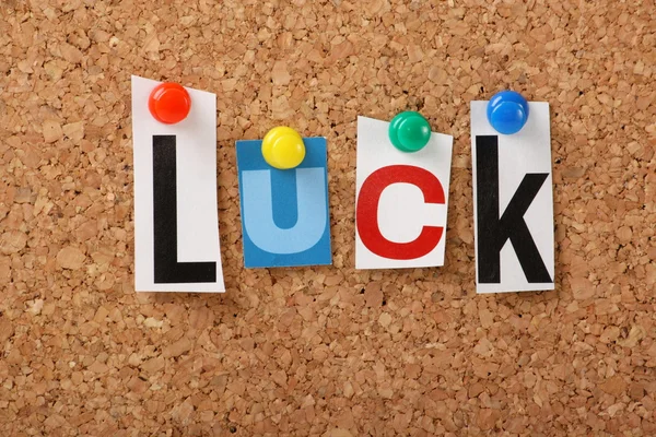 The word Luck — Stock Photo, Image