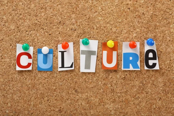 The word Culture — Stock Photo, Image