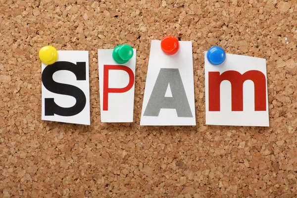 La parola Spam — Foto Stock