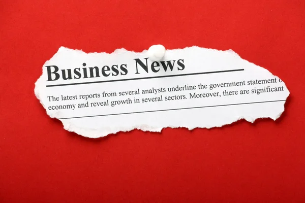 Business nyhetsrubriker — Stockfoto