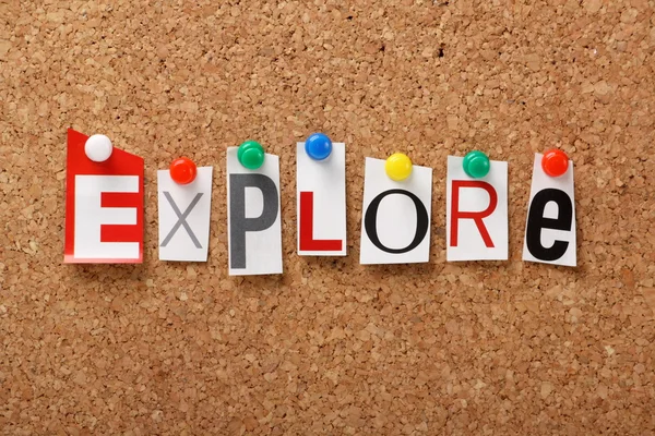 The word Explore — Stock Photo, Image