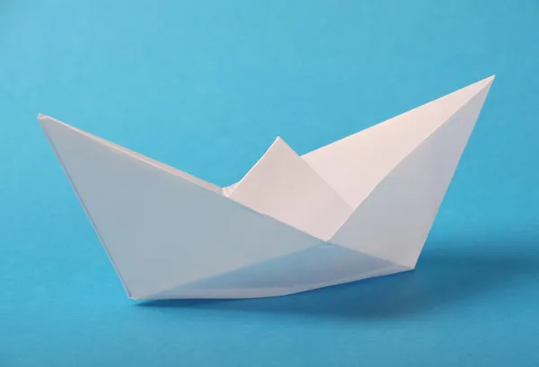 Origami barco de papel — Fotografia de Stock