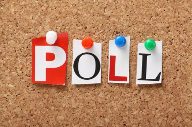 The word Poll clipart