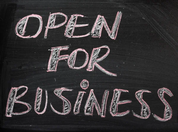 ビジネスのためのオープン — ストック写真