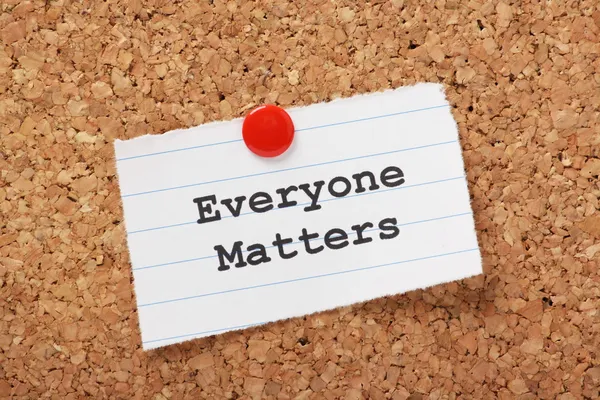 Everyone Matters — Stock Photo, Image