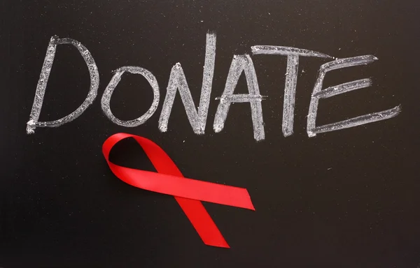 Povědomí o nemoci AIDS darovat — Stock fotografie