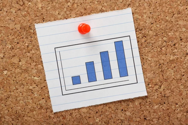 Gráfico de barras para crecimiento — Foto de Stock