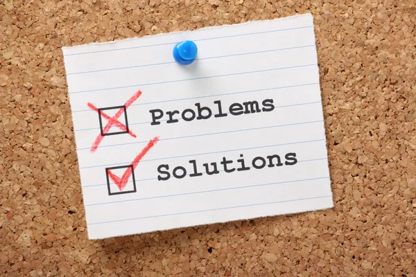 Problems and Solutions — Stock Photo, Image