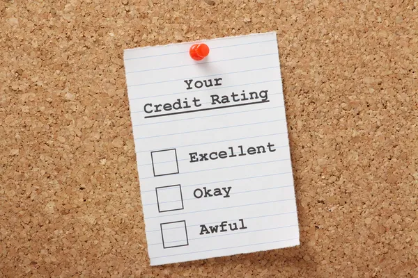 Il tuo rating del credito — Foto Stock