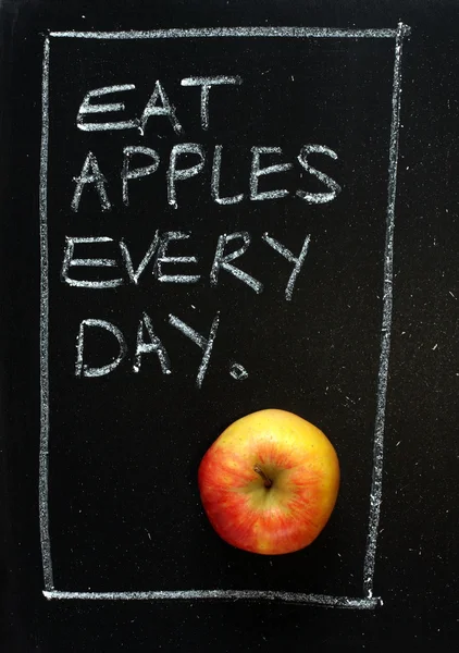Appels eten elke dag — Stockfoto