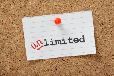 Limited becomes Unlimited clipart