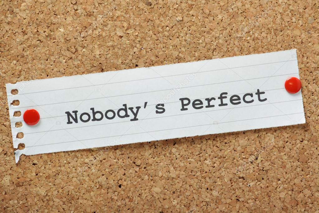 Image result for nobody's perfect