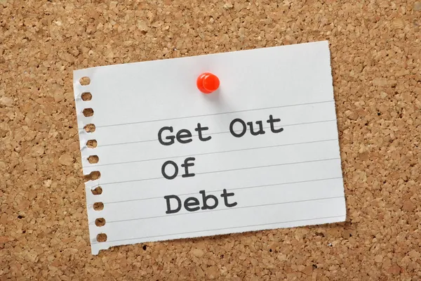 Dostat se z dluhů — Stock fotografie