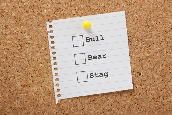 Bull, Bear or Stag? — Stock Photo, Image