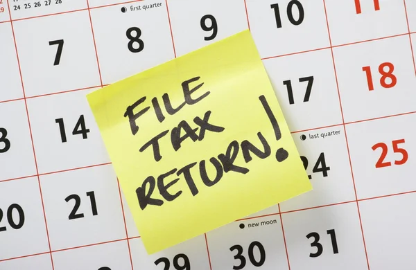 File Tax Return — Stock Photo, Image