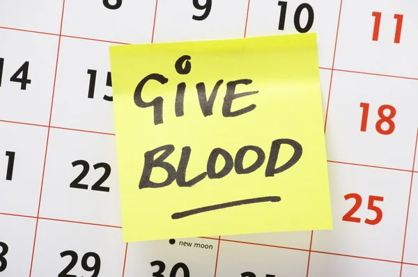 Darovat krev připomenutí — Stock fotografie