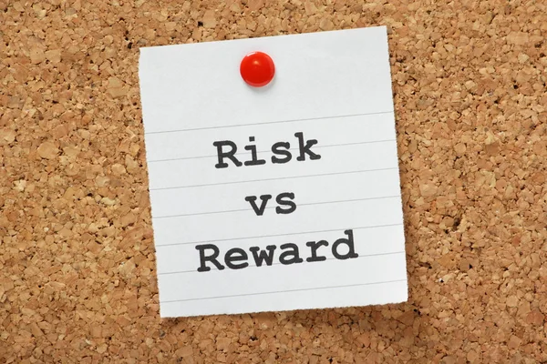 Ryzyko vs nagrody — Zdjęcie stockowe
