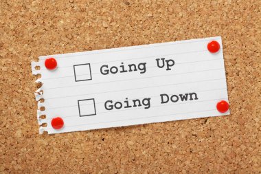 yukarı veya aşağı gidiyor?