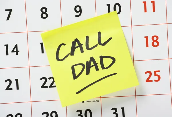 Ricordati di chiamare papa '. — Foto Stock