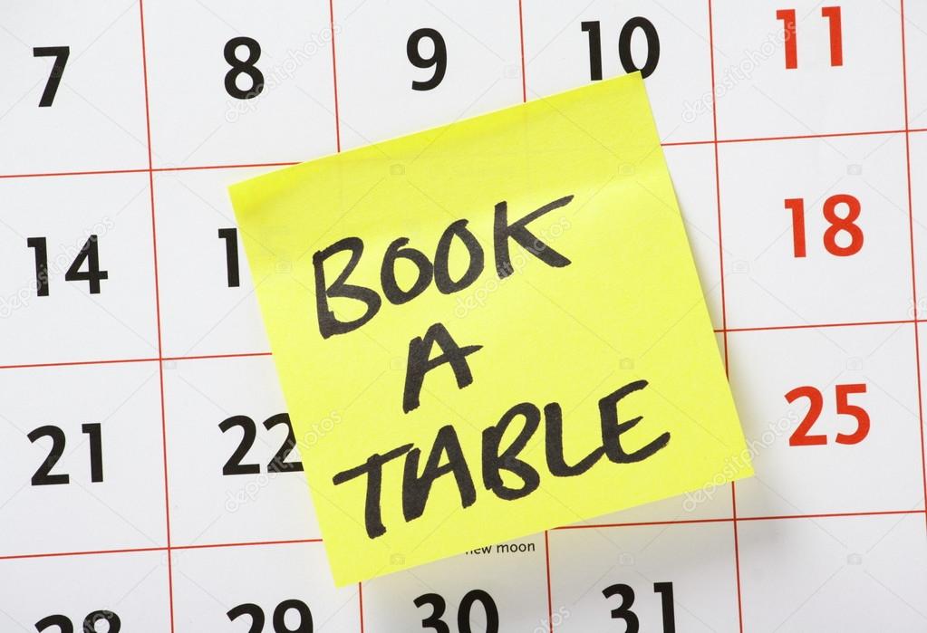 Book A Table Reminder