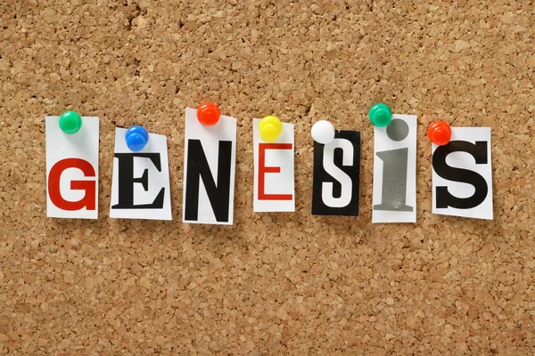 The word Genesis — Stock Photo, Image