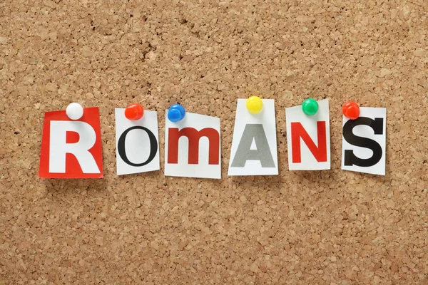 Слово "римляне" — стоковое фото